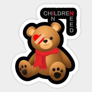 Children In Need,  Pudsey Bear, Tesco Pudsey Bear, Pudsey, Bear, Tesco, Tesco Bear, Tesco Pudsey, pudsey bear Sticker